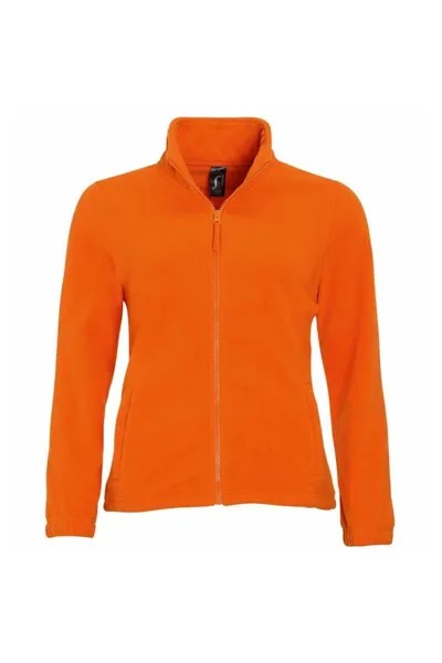 Флисовая куртка North с молнией во всю длину SOL'S, оранжевый