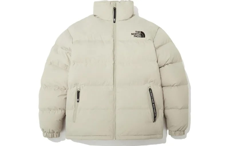 Пуховик мужской светло-бежевый The North Face, светло-бежевый