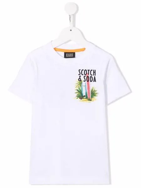 Scotch & Soda футболка из органического хлопка с логотипом