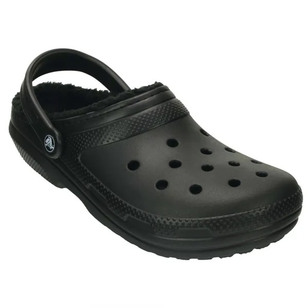 Сандалии Crocs Classic Lined Clog, цвет Black/Black