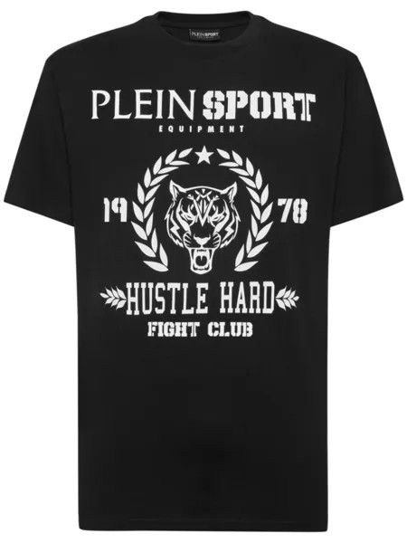 Plein Sport рубашка поло с логотипом, черный