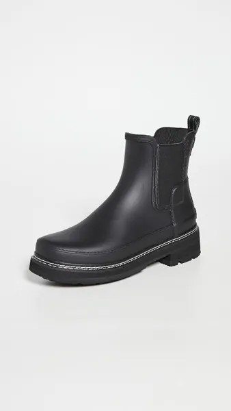 Ботинки Hunter Boots Refined Chelsea Stitch Detail Wellington, черный