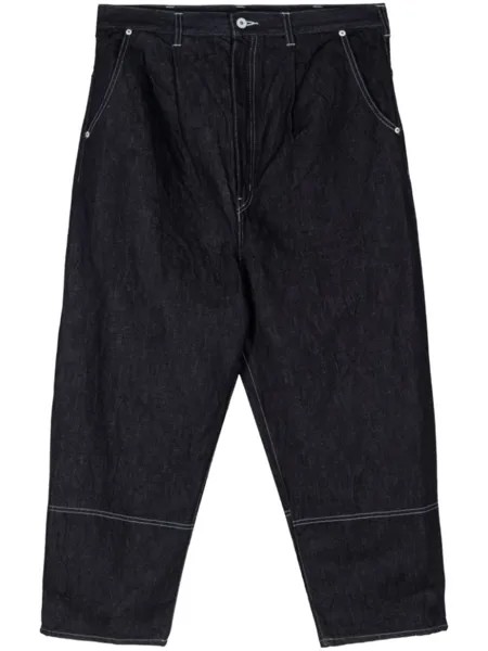 Comme des Garçons Homme джинсы с низким шаговым швом, синий