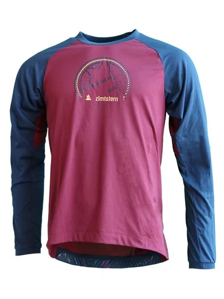 Рубашка Zimtstern Funktionsshirt PureFlowz, цвет Bordeaux/Blau