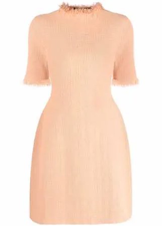 Proenza Schouler твидовое платье с бахромой