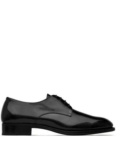 Saint Laurent лакированные оксфорды Adrien, черный