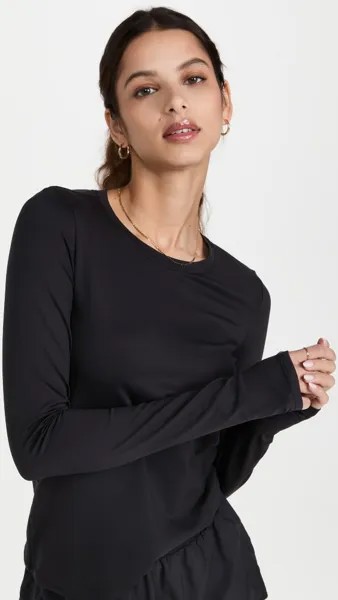 Футболка Alo Yoga Alosoft Finesse Long Sleeve, черный
