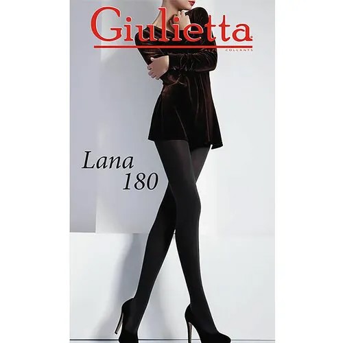 Колготки  Giulietta Колготки GIULIETTA LANA 180 nero размер 3, 180 den, размер 3, черный