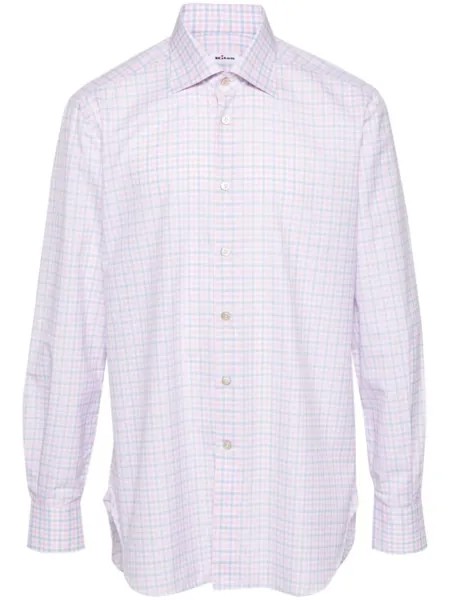 Kiton рубашка в клетку, розовый