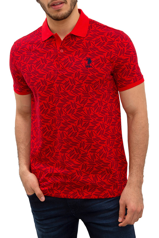 Футболка-поло мужская G081GL0110JAKE U.S. POLO Assn. синяя M