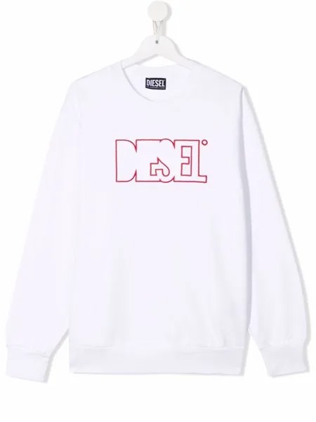 Diesel Kids толстовка с вышитым логотипом