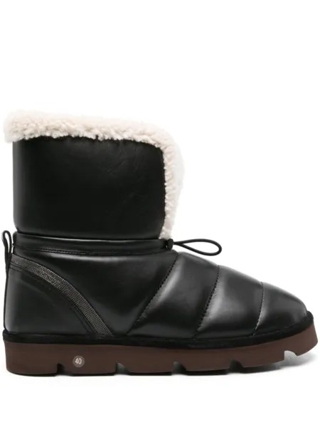 Brunello Cucinelli декорированные ботинки, черный