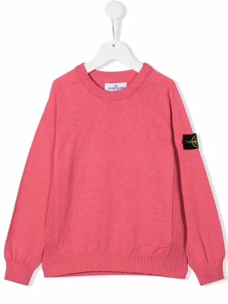 Stone Island Junior толстовка с нашивкой-логотипом