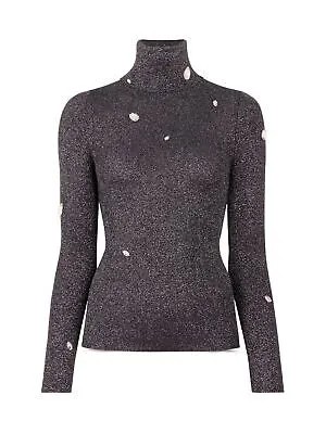CHRISTOPHER KANE Женский черный коктейльный свитер без подкладки с длинными рукавами XS