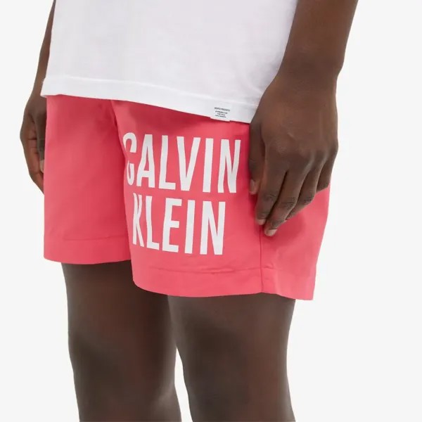 Calvin Klein Шорты для плавания с большим логотипом, розовый