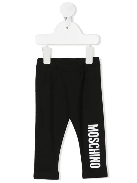 Moschino Kids легинсы с логотипом