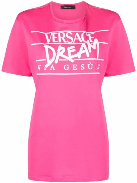 Versace футболка с надписью
