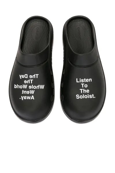 Шлепанцы Takahiromiyashita The Soloist X OOFOS Clog, черный