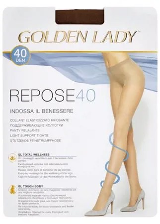 Колготки Golden Lady Repose 40 den, размер 4-L, moro (золотистый)