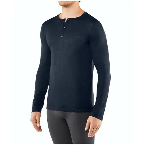 Мужской лонгслив FALKE Silk-Wool 33421 (Синий (6116) 48-50)