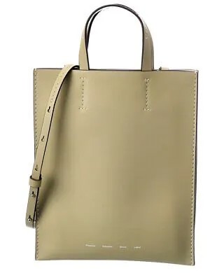 Маленькая кожаная женская сумка-тоут Proenza Schouler White Label Twin, зеленая