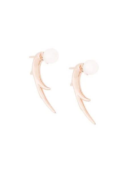 Shaun Leane Cherry Blossom Pearl Talon Earrings