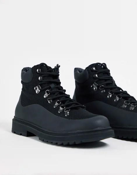 Черные походные ботинки New Look-Черный