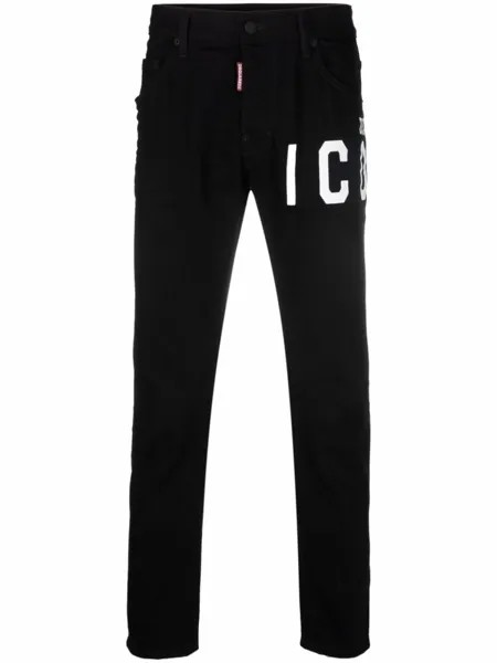 Dsquared2 спортивные брюки с логотипом, черный