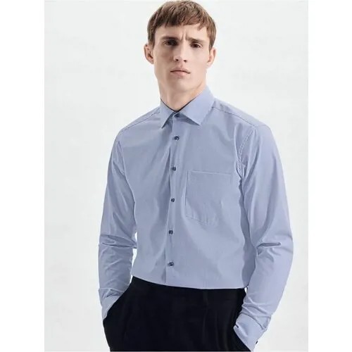 Рубашка Seidensticker, размер 48/50, синий