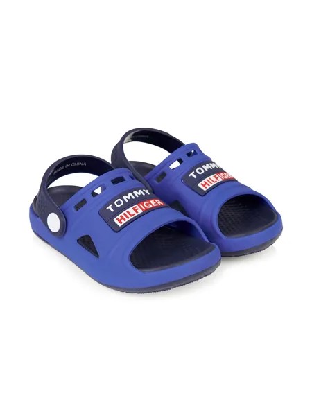 Tommy Hilfiger Junior сандалии с нашивкой-логотипом и открытым носком
