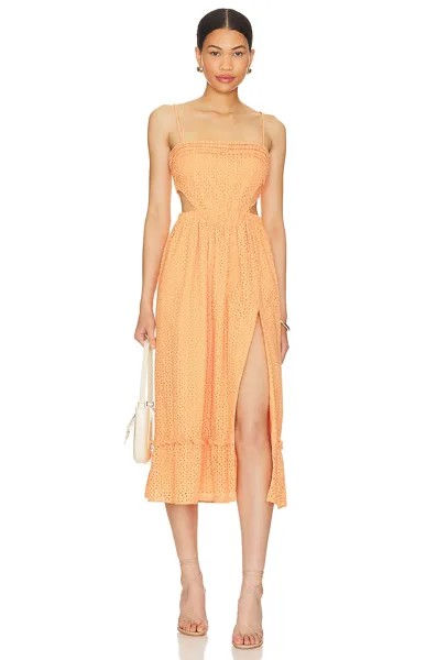Платье миди Camila Coelho Lacy, цвет Peach