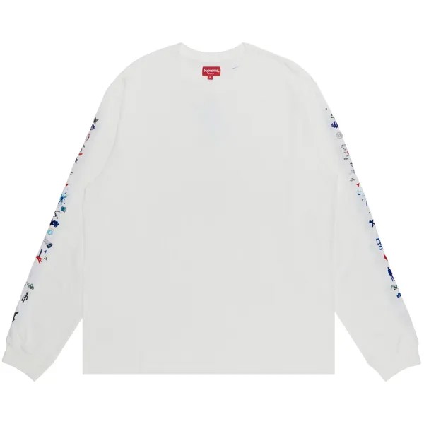 Топ с длинными рукавами Supreme AOI Icons, цвет Белый