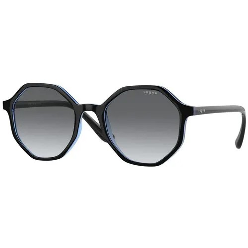 Солнцезащитные очки Vogue eyewear, шестиугольные, градиентные, для женщин, синий/синий