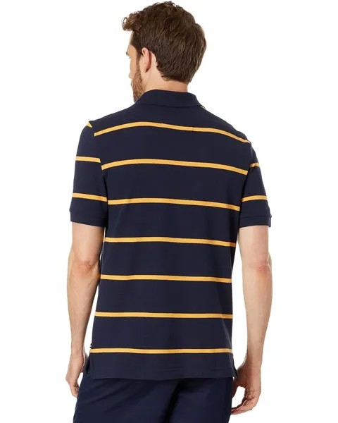 Поло Nautica Classic Fit Striped Deck Polo, темно-синий