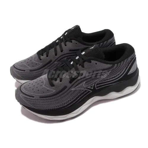 Mizuno Wave Skyrise 4 Wide Grey Black White Мужская спортивная обувь для бега J1GC2323-02