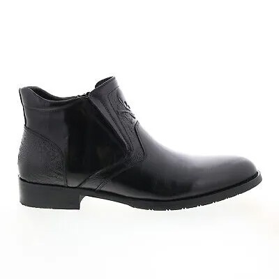 Мужские черные кожаные повседневные классические ботинки без шнуровки Robert Graham Gordon RGB5116
