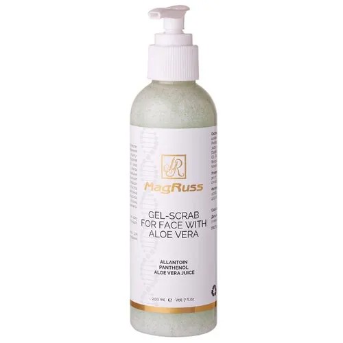 Magruss Гель скраб для лица Gel-scrab for face with Aloe vera 200 мл