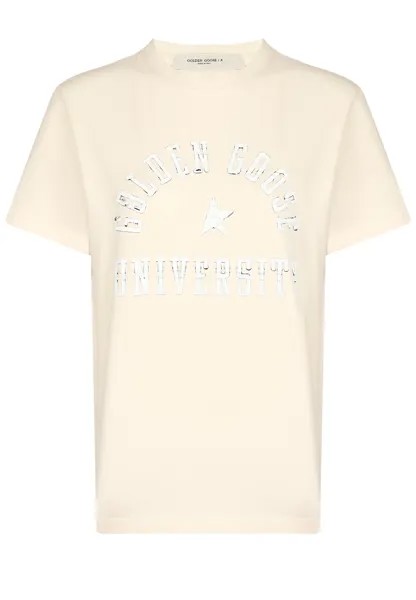 Футболка женская Golden Goose 131438 бежевая M