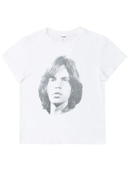 RE/DONE футболка Mick Jagger Classic, белый