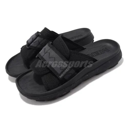 Мужские повседневные сандалии без шнуровки Merrell Hut Ultra Slide Black Grey J005307