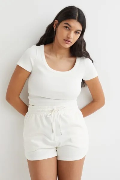 Спортивные шорты H&M, сливочный
