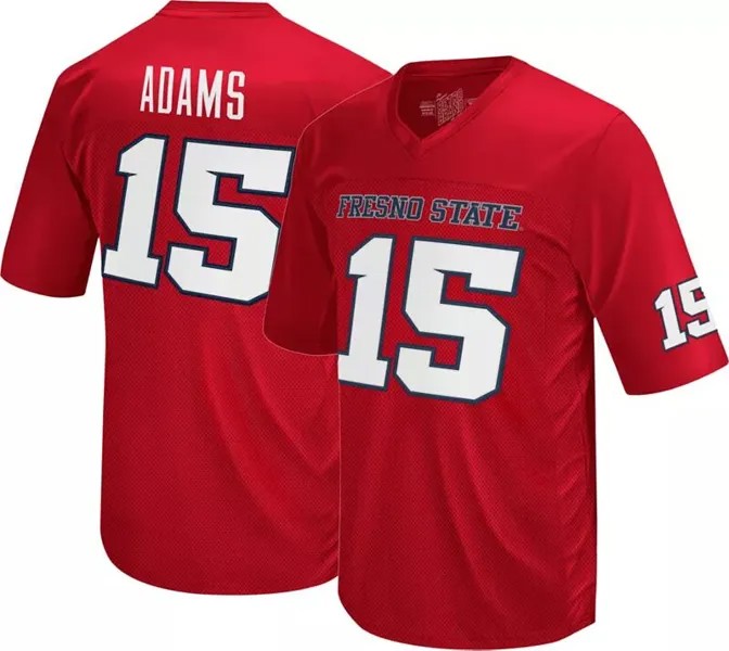 Мужская Retro Brand Футбольная майка Fresno State Bulldogs Davante Adams # 15 Cardinal