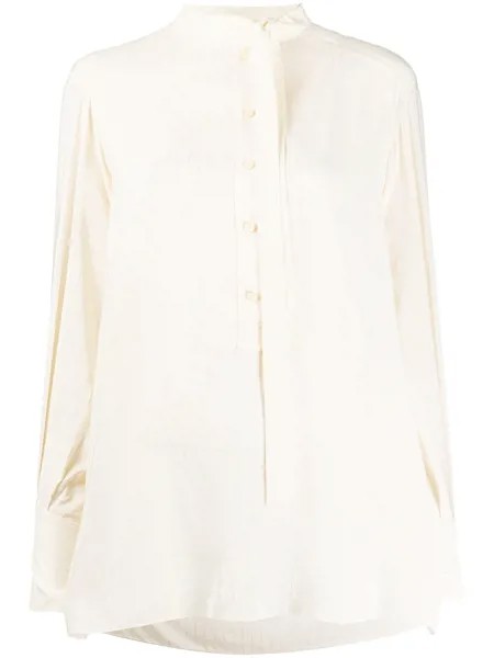 Chloé полосатая блузка с завязками