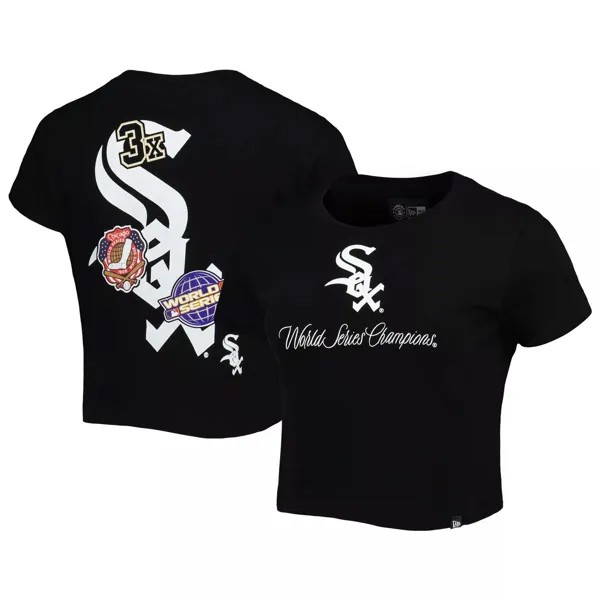 Женская черная футболка New Era Chicago White Sox Historic Champs New Era