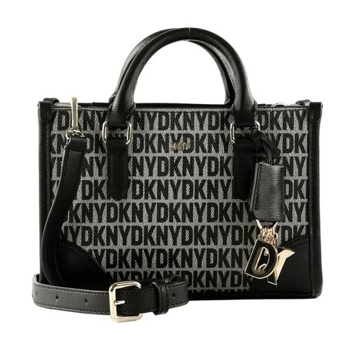Сумка сэтчел DKNY, черный/серый