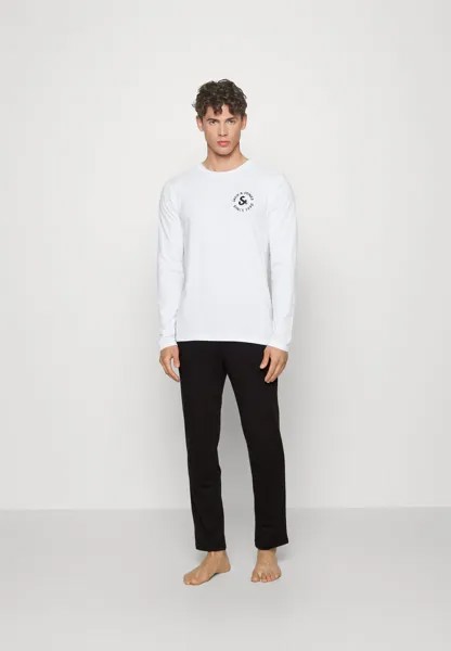 Пижама КОМПЛЕКТ ФУТБОЛКИ И БРЮКИ JACBASIC LOGO Jack & Jones, белый/черный