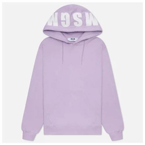 Мужская толстовка MSGM Maxilogo Seasonal Hoodie фиолетовый , Размер L