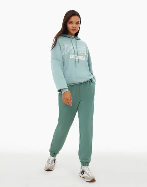 Спортивные брюки женские Gloria Jeans GAC019980 зеленые M/164