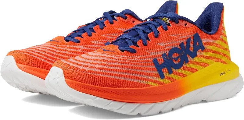 Кроссовки Mach 5 Hoka, цвет Flame/Dandelion