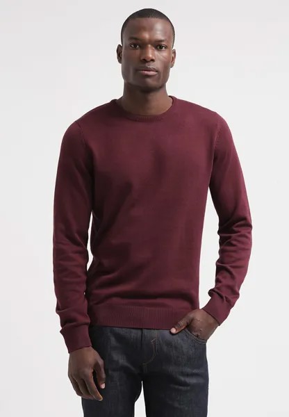 Свитер BASIC CREWNECK Pier One, бордовый